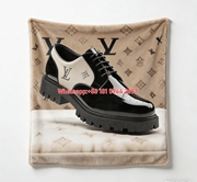 LV Brogue Shoe Blanket Monogram Platform Shoe Throw 194